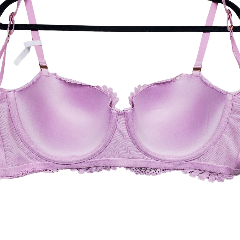 Aerie Lilac Lace Balconette Bra Size 38B NWOT - Picture 6 of 8